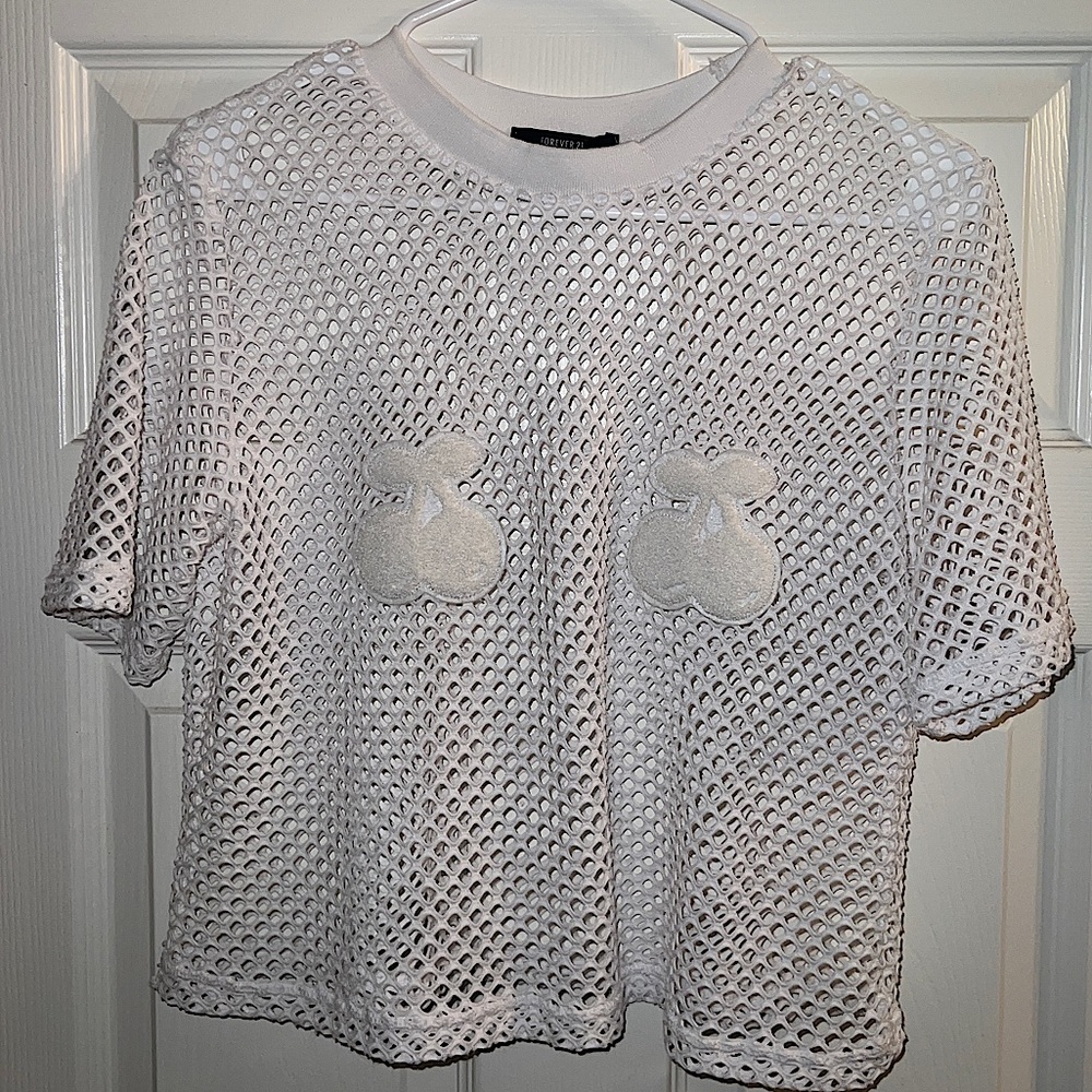 Forever 21 Mesh Crop Top